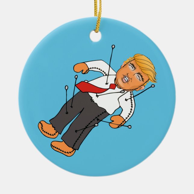 ADORNO DE CERÁMICA TRUMP VOODOLL (Frente)