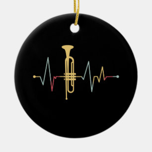 Adorno De Cerámica Trumpet Heartbeat