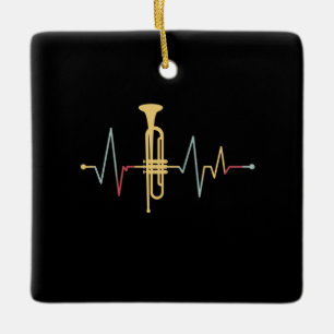 Adorno De Cerámica Trumpet Heartbeat