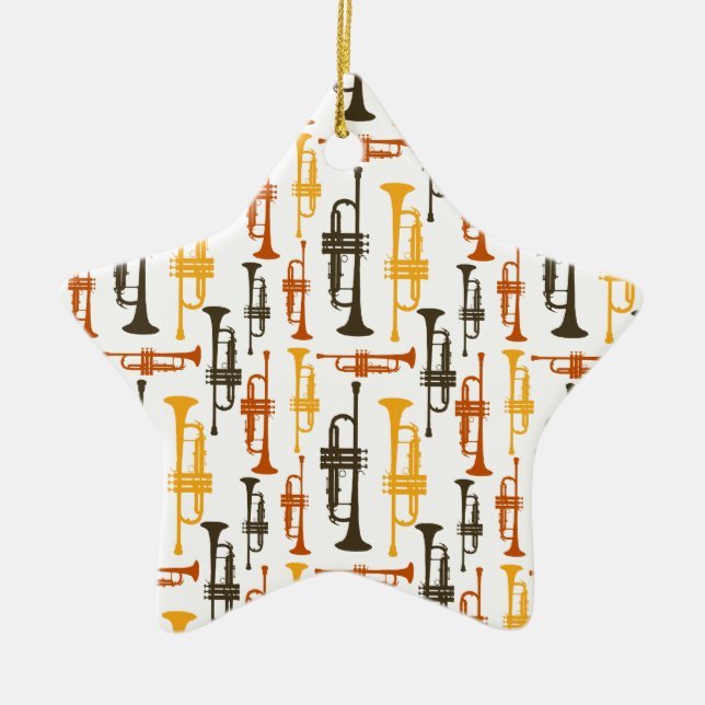 Adorno De Cerámica Trumpet Ornament (Frente)