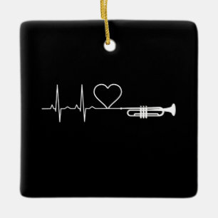 Adorno De Cerámica Trumpet - Trumpet Heartbeat Gift
