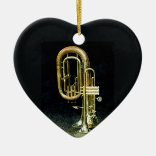 Adorno De Cerámica Trumpet Y Tuba