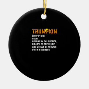 Adorno De Cerámica Trumpkin gracioso anti calabaza
