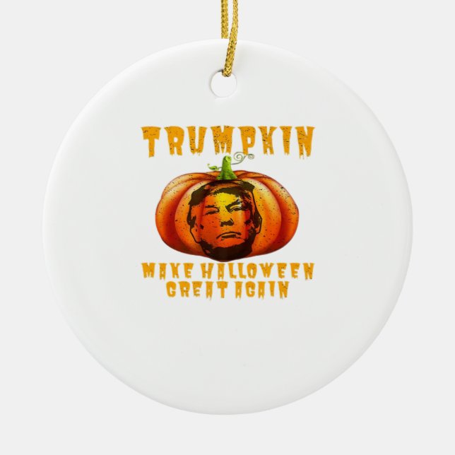 Adorno De Cerámica Trumpkin hace que Halloween sea grande de nuevo Gr (Frente)