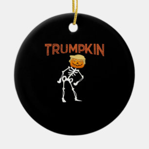 Adorno De Cerámica Trumpkin Halloween Funny Classic