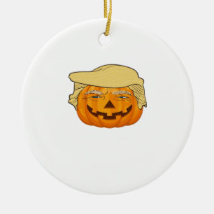 Adorno De Cerámica Trumpkin Halloween Funny Classic - Ranura básica d