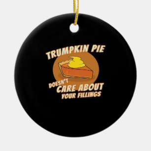 Adorno De Cerámica Trumpkin Pie hace que Halloween sea grande de nuev