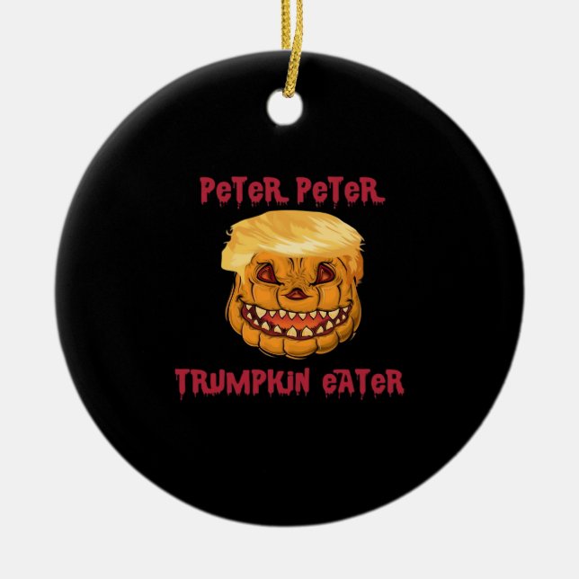 Adorno De Cerámica Trumpkin Pumpkin Eater Classic (Frente)