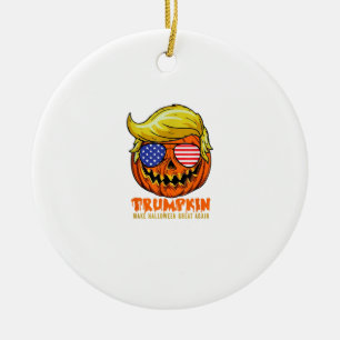 Adorno De Cerámica Trumpkin Usa vuelve a hacer que Halloween sea geni