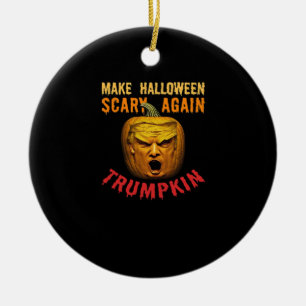 Adorno De Cerámica Trumpkin vuelve a asustar a Halloween - Funny Dona