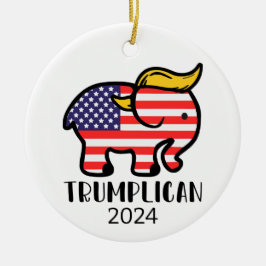 Adorno De Cerámica Trumplican Elephant