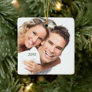 Adorno De Cerámica Tu foto candelabra y pájaros en una rama en flor