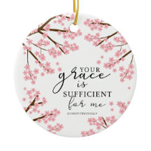 Tu gracia es suficiente Biblia Flor de cerezo