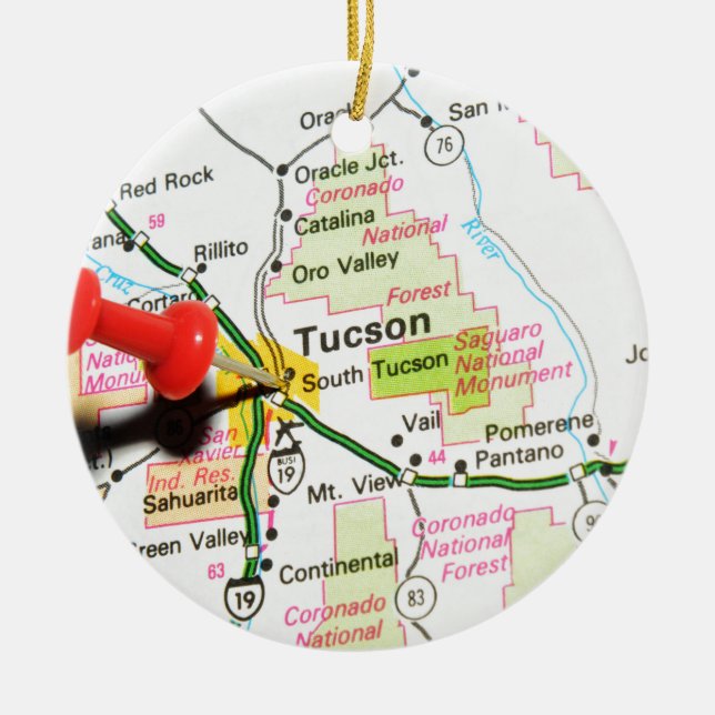 Adorno De Cerámica Tucson, Arizona (Frente)