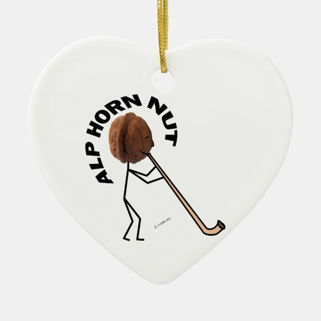 Adorno De Cerámica Tuerca alphorn (Frente)