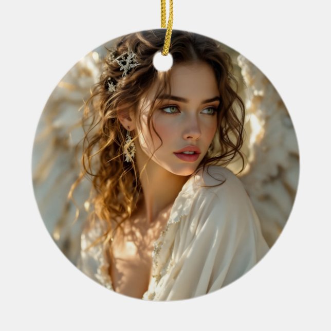 Adorno De Cerámica Tuilight Guardian - Angel of Gilded Wings (Frente)