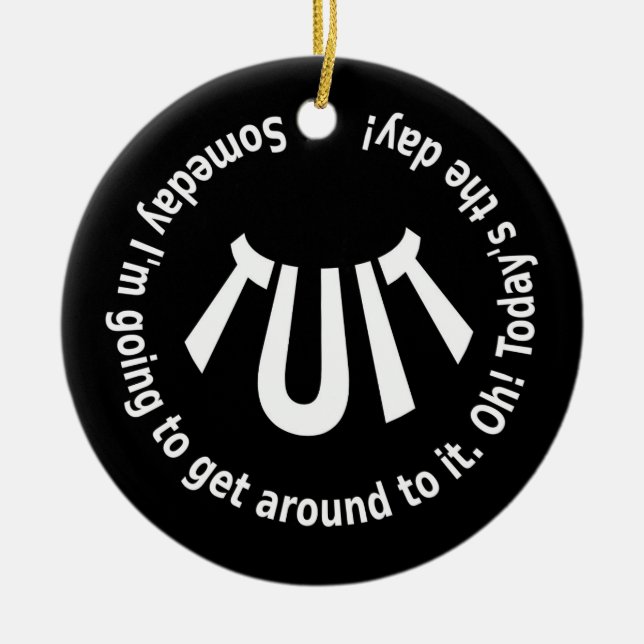 Adorno De Cerámica TUIT redondo (Frente)