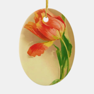Adorno De Cerámica Tulip Art de Catherine Klein Ornament