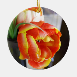 Adorno De Cerámica Tulipán de seda