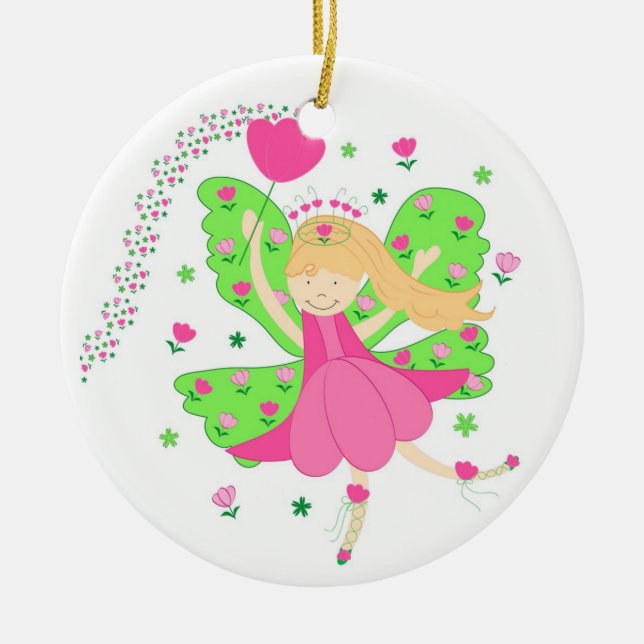 Adorno De Cerámica Tulipanes de hadas (Frente)