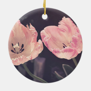 Adorno De Cerámica Tulipanes floreciendo lindos - Personalizado