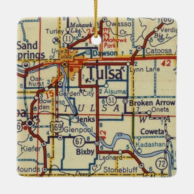Adorno De Cerámica Tulsa Vintage (Reverso)