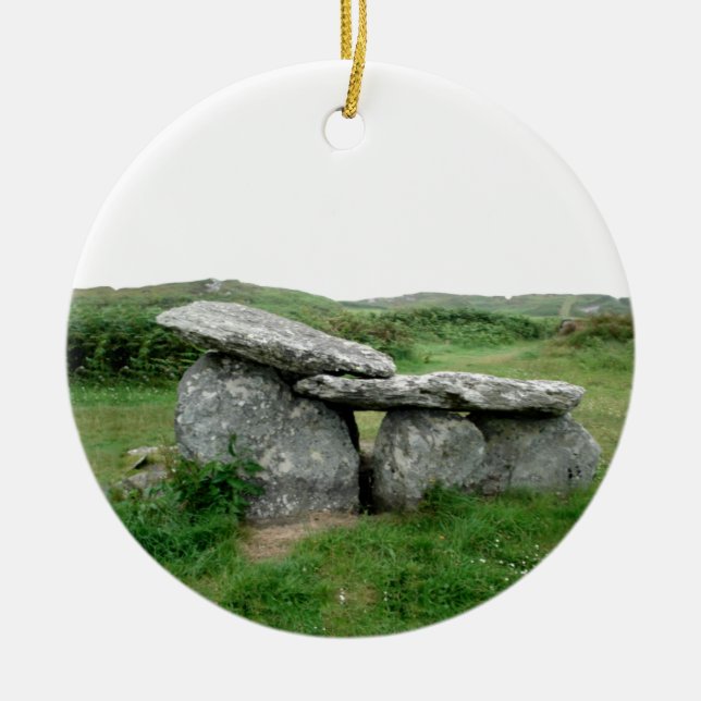 Adorno De Cerámica Tumba arqueológica formada altar Irlanda (Frente)