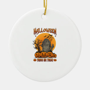 Adorno De Cerámica Tumba de Zombie Mano para Halloween Truco o Trato