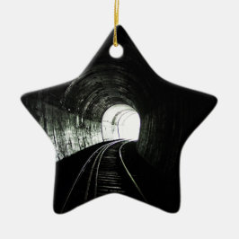 Adorno De Cerámica Túnel de locomotora