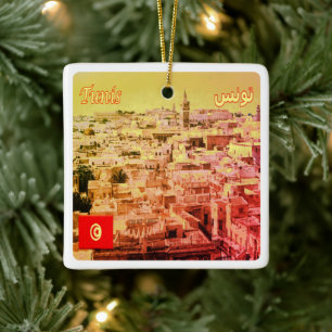 Adorno De Cerámica TUNIS, Túnez, África,