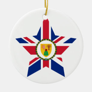 Adorno De Cerámica Turcos+y+Caicos+Estrella de las islas