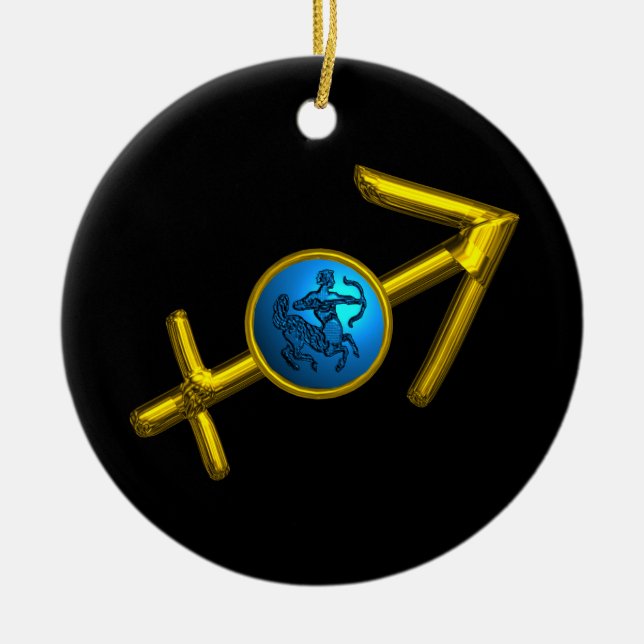 Adorno De Cerámica Turquesa del azul de la JOYA del CUMPLEAÑOS del (Frente)