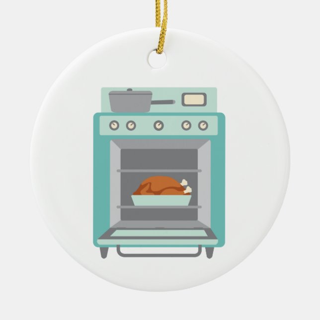 Adorno De Cerámica Turquía En Horno (Frente)