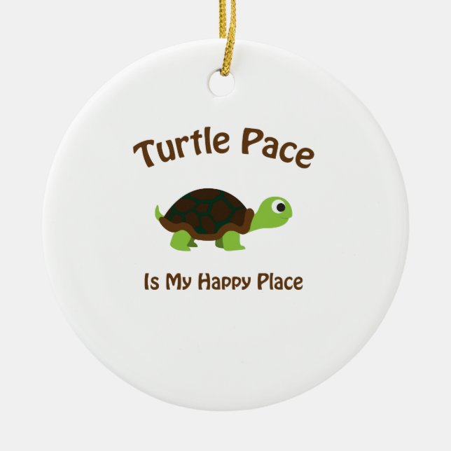 Adorno De Cerámica Turtle Pace (Frente)