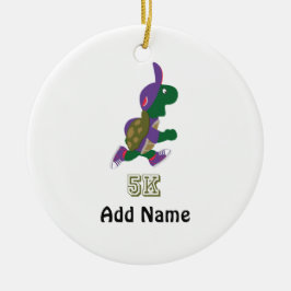 Adorno De Cerámica Turtle Runner 5K - Púrpura