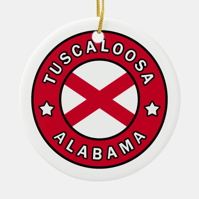 Adorno De Cerámica Tuscaloosa Alabama (Frente)