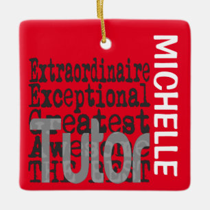 Adorno De Cerámica Tutor Extraordinaire CUSTOM