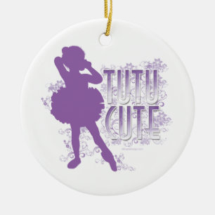 Adorno De Cerámica TuTu Cute Violet
