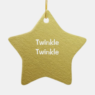 Adorno De Cerámica Twinkle Twinkle Little Star con nombre