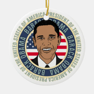 Adorno De Cerámica U.S. Presidente Barack Obama