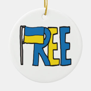 Adorno De Cerámica Ucrania libre