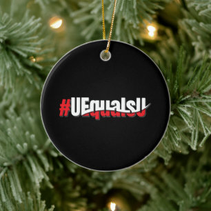 Adorno De Cerámica UEqualsU VIH Indetectable Arte no transmisible