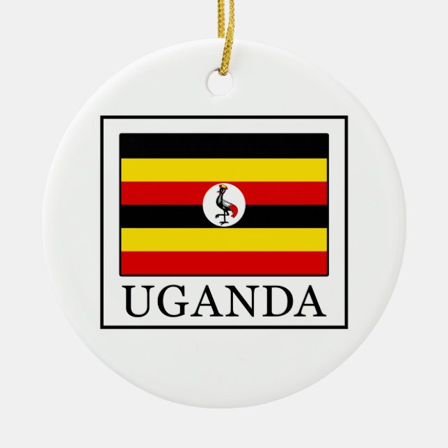 Adorno De Cerámica Uganda (Frente)