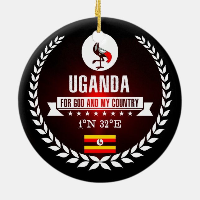 Adorno De Cerámica Uganda (Atrás)