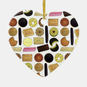 Adorno De Cerámica UK British Biscuits Shortbread Rich Tea Digestives