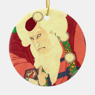 Adorno De Cerámica Ukiyo-e Papá Noel