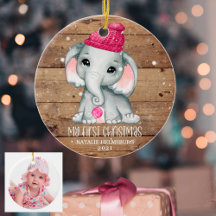 ÚLTIMA RÁPIDA NAVIDAD DEL Chica del elefante lindo