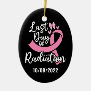Adorno De Cerámica Último día de radiación Personalizado de Cánce