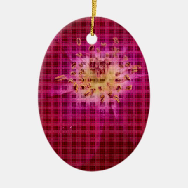 Adorno De Cerámica Último Rosa de San Valentín controlado (Frente)