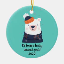 Adorno De Cerámica Un año inusual, curioso, Navidades de 2020